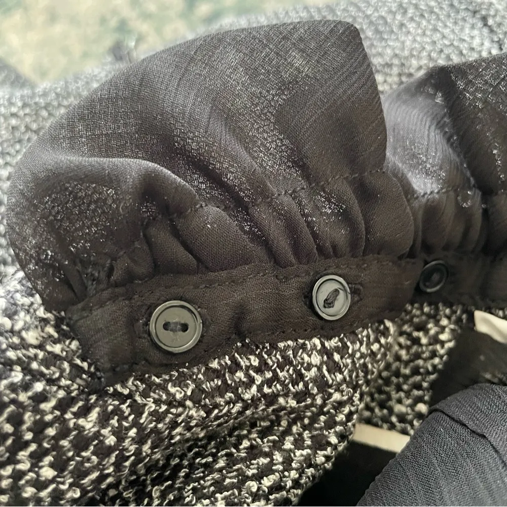 WHBM | Long Tweed Embellished Trophy Blazer Jacket Size 00 - Image 13