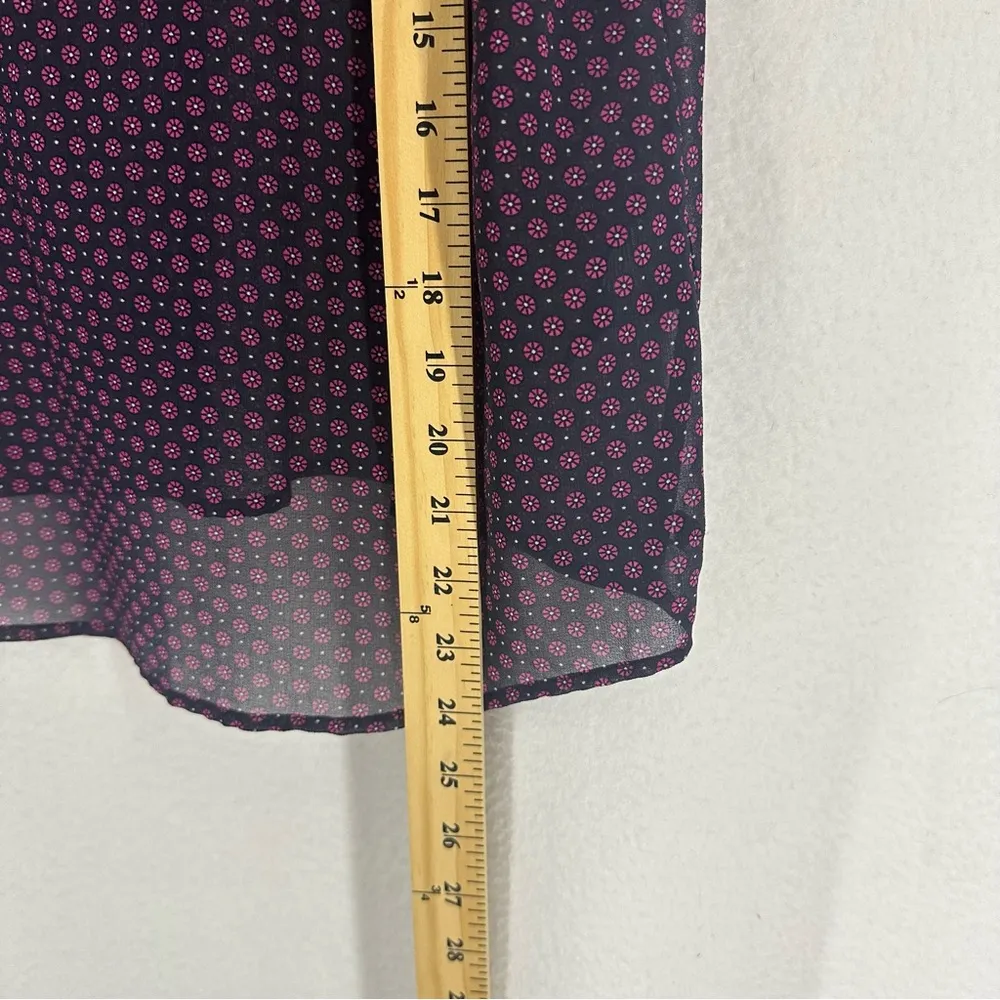 Scotch & Soda Sheer Floral Short Sleeve Blouse Shirt Womens 1 Red - Image 4