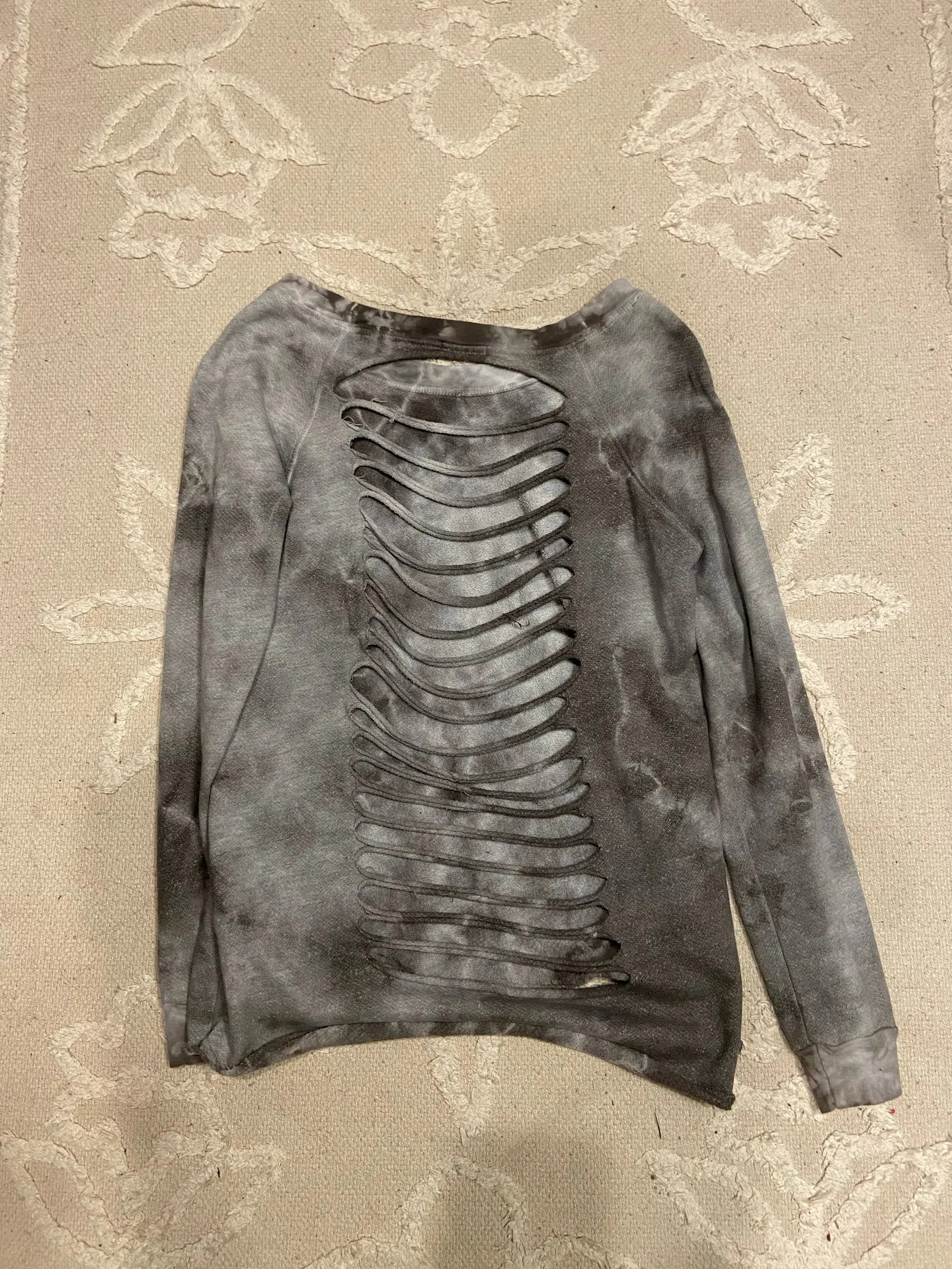 Boutique Cut Out Sweat Shirt - Image 2