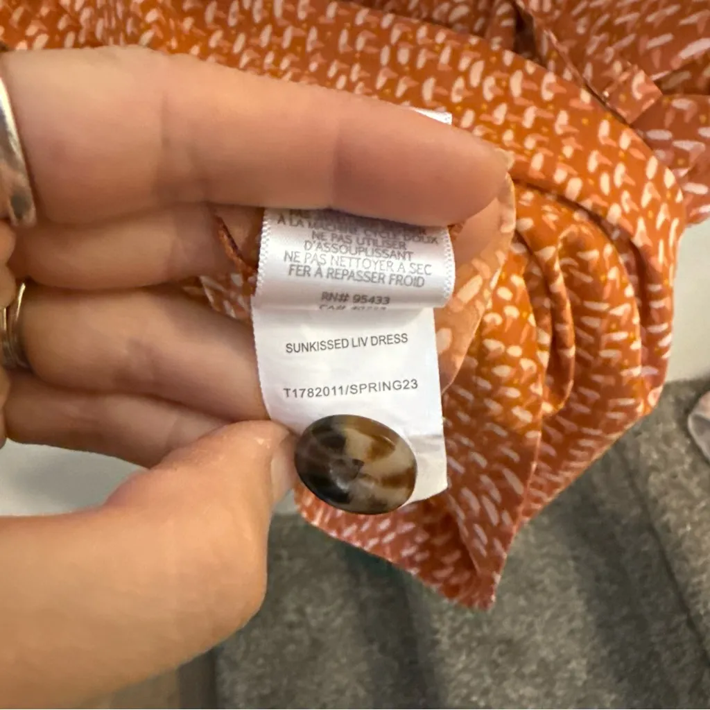 Toad&Co Sunkissed Liv Dress Orange Size M - Image 10