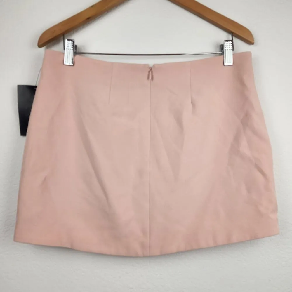 Retrofete Amaka Mini Skirt in Dusty Peach Pink Size Large NWT - Image 4