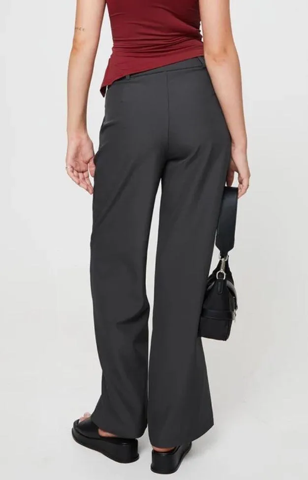 ARCHIE LOW RISE PANTS SLATE Gray pants slacks trousers size 4 - Image 2