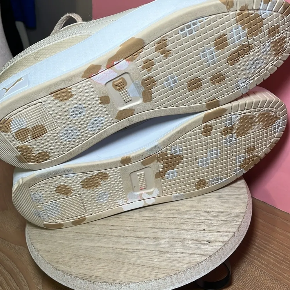 PUMA Carina Street Better Platform Sneakers Cream‎ & White Casual Comfy Leather - Image 15