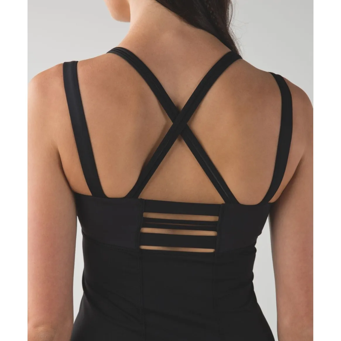 Lululemon Womens Happy Strappy Built In‎ Shelf Bra Athletic Active Gym Tank 2 - Image 3