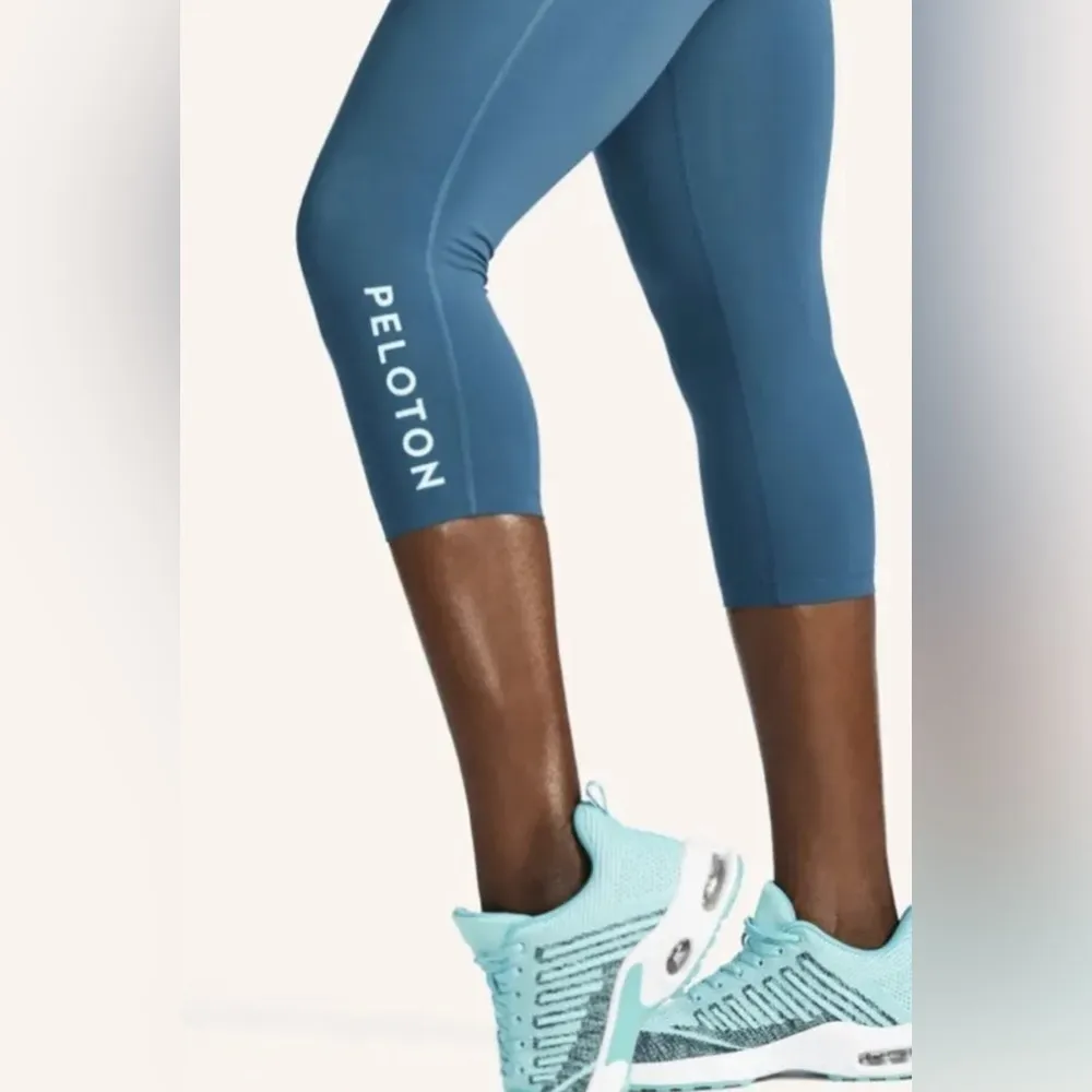 Peloton Essential Carpi Teal Blue‎ Leggings SMALL - Image 2