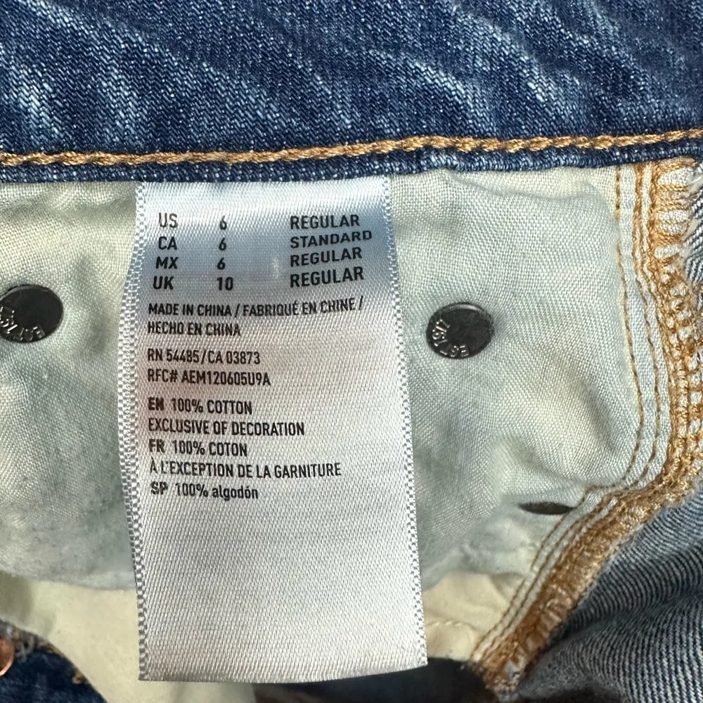 American Eagle Skirt - high rise fest mini- jean skirt- Size 6 - Image 9