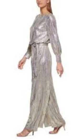 Vince Camuto metallic jumpsuit, NWT size 6 - Image 4