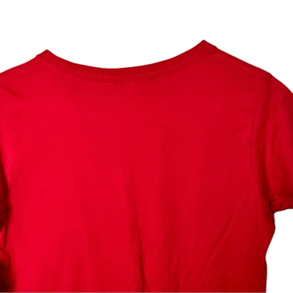 HOLIDAY TIME Women's Short Sleeve Red  Holiday Merry Christmas Sz M NWT - Image 9