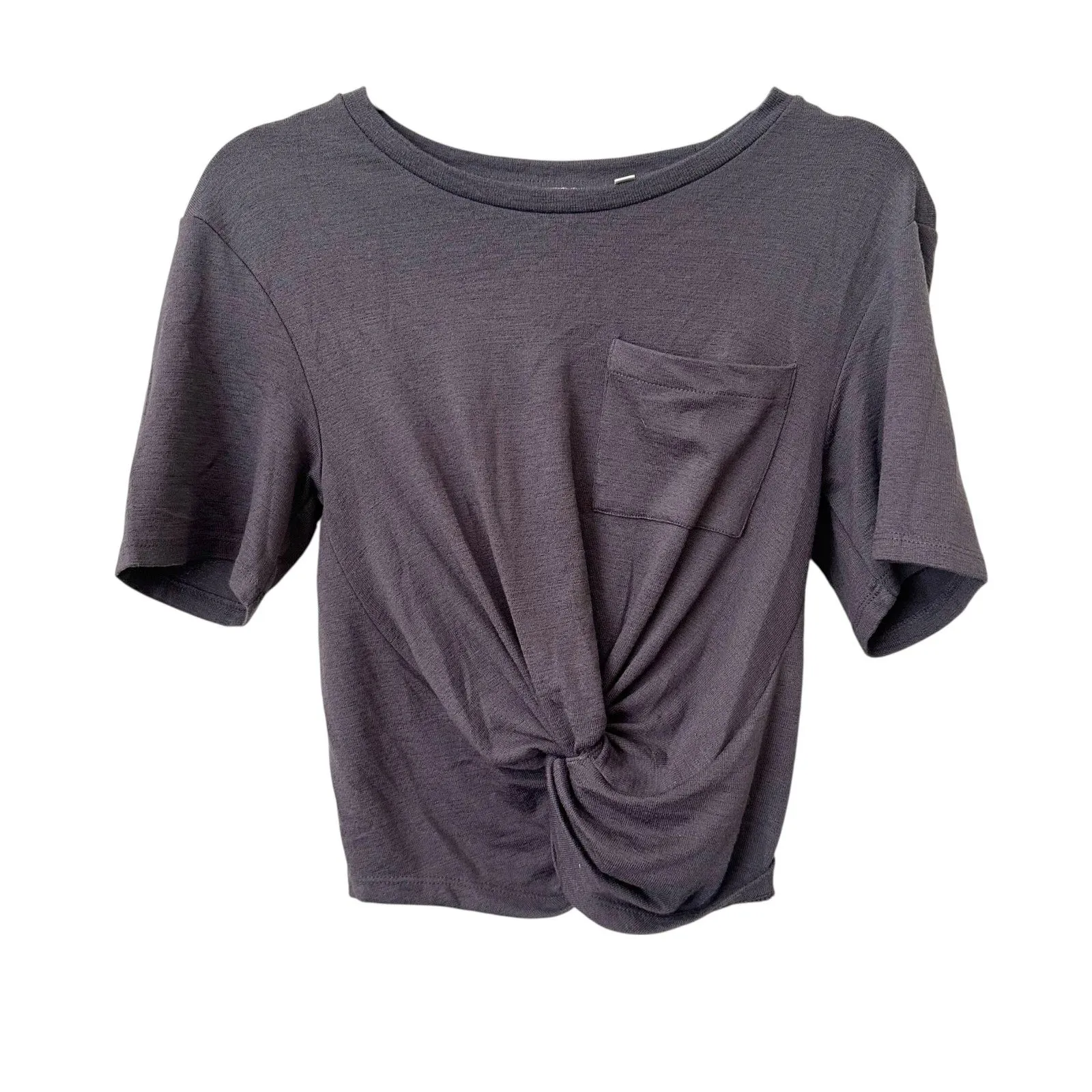 ARITZIA Wilfred Free Twist Front Top Gray Medium‎ - Image 2