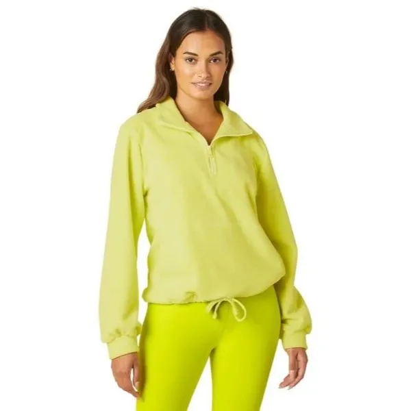 Beyond Yoga  New Terrain Pullover True Chartreuse Size Medium - Image 12