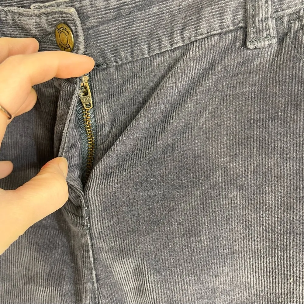 BODEN Women's Corduroy Gray Bootcut Denim Jeans Cotton Blend Size 10P Classic - Image 4