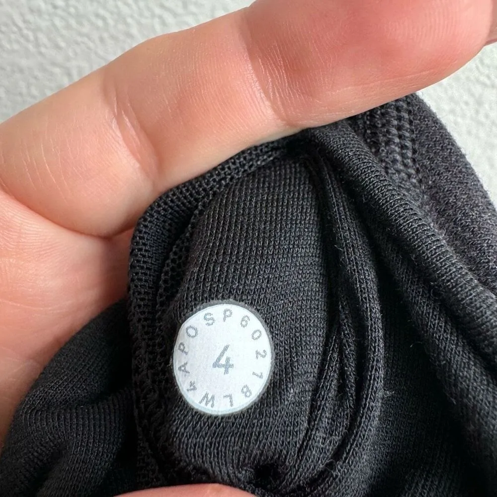 Lululemon Next Move Cropped Full Zip Jacket Black Stretch French Terry Size 4 - Image 6