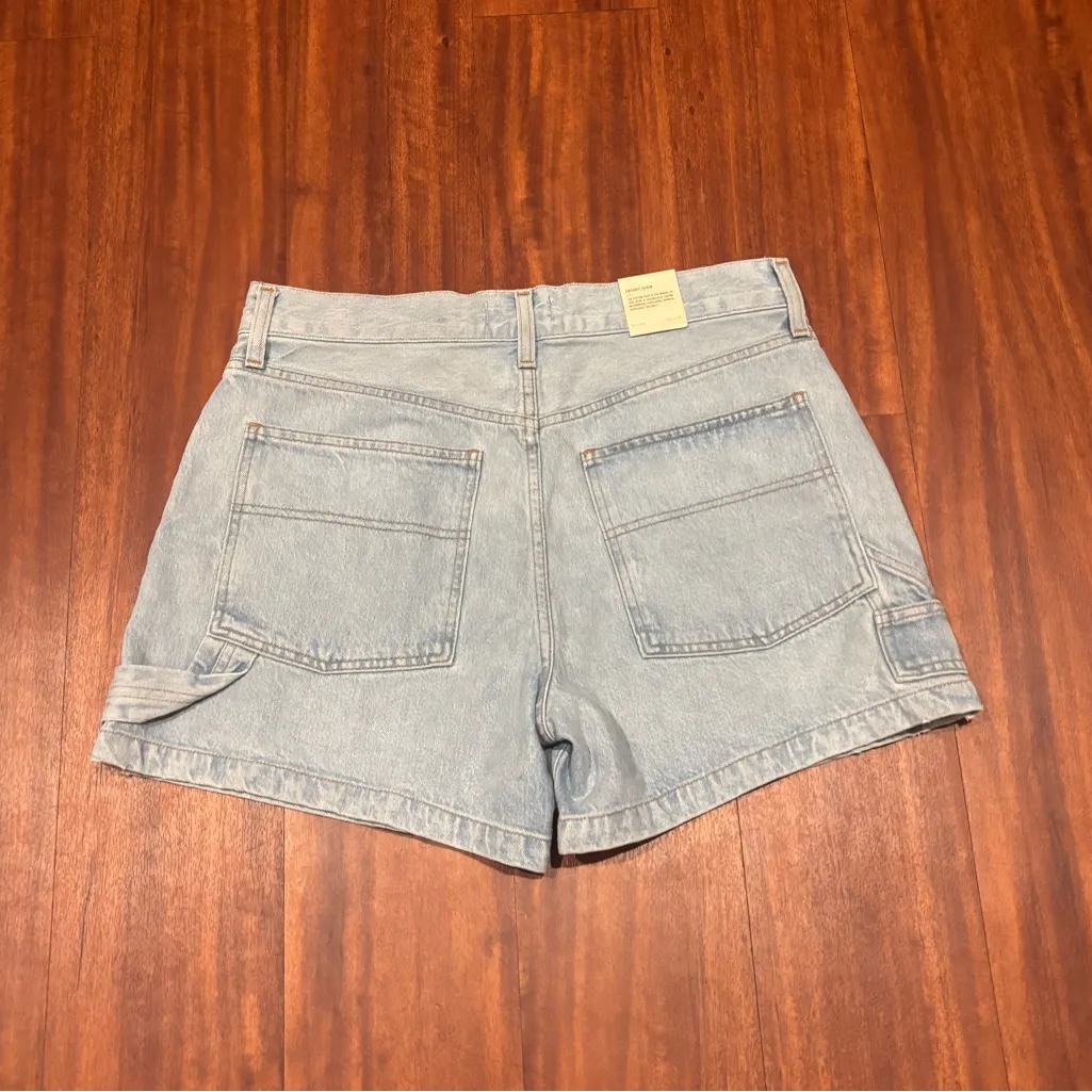 Agolde Magda Denim Cargo Shorts - Image 4