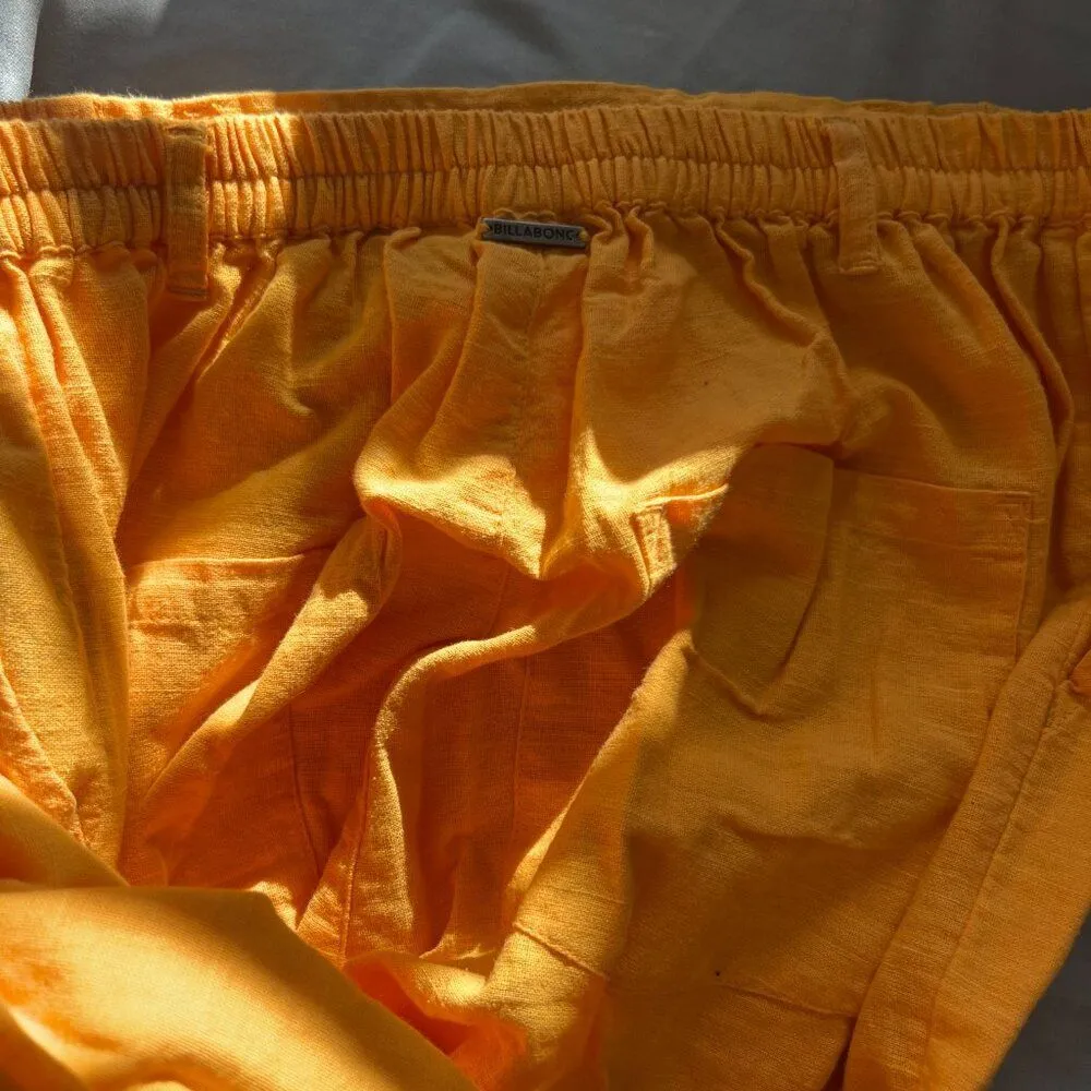 BILLABONG X SINCERELY JULES Bring On Wide Leg Pants & top Cotton Mango Size M - Image 13