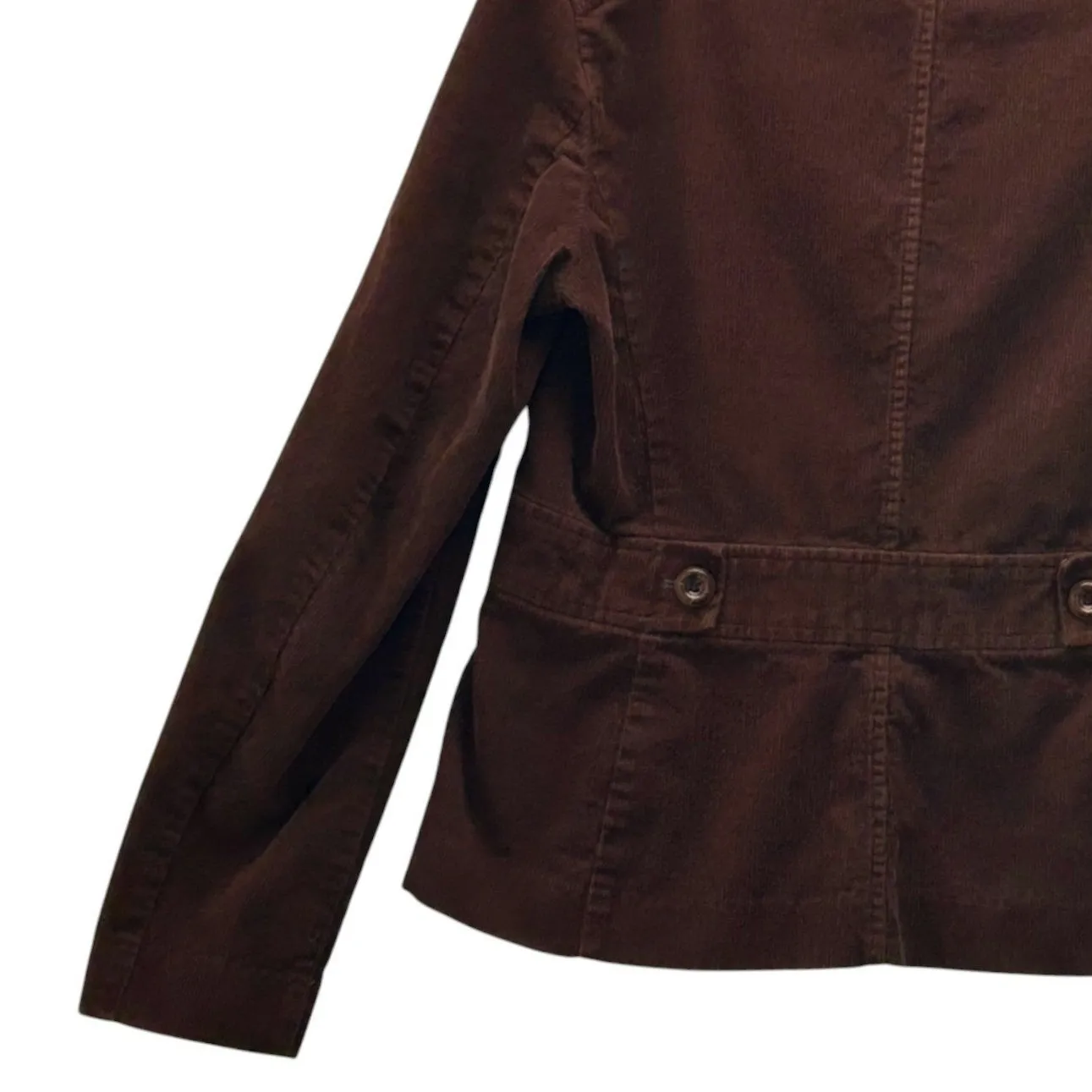 Villager Liz Claiborne Corduroy Blazer Jacket Brown 10 - Image 7