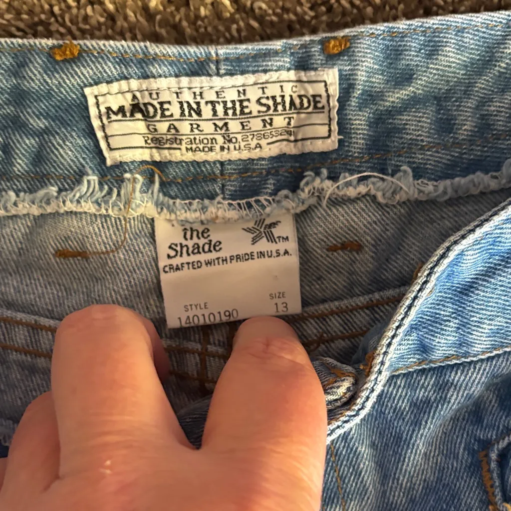 Vintage The Shadw Women's Flared Blue Jeans size 13 - Image 3