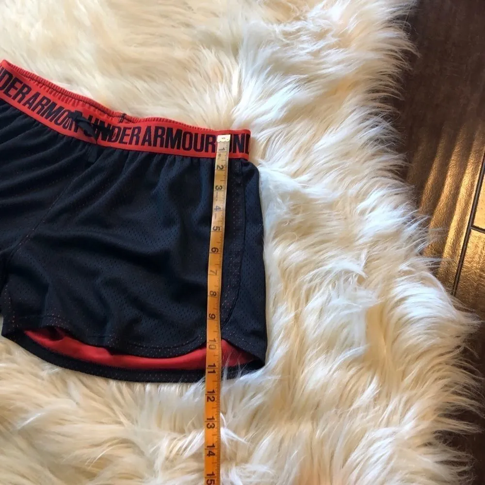 Under Armour red/Blk athletic shorts size small - Image 5
