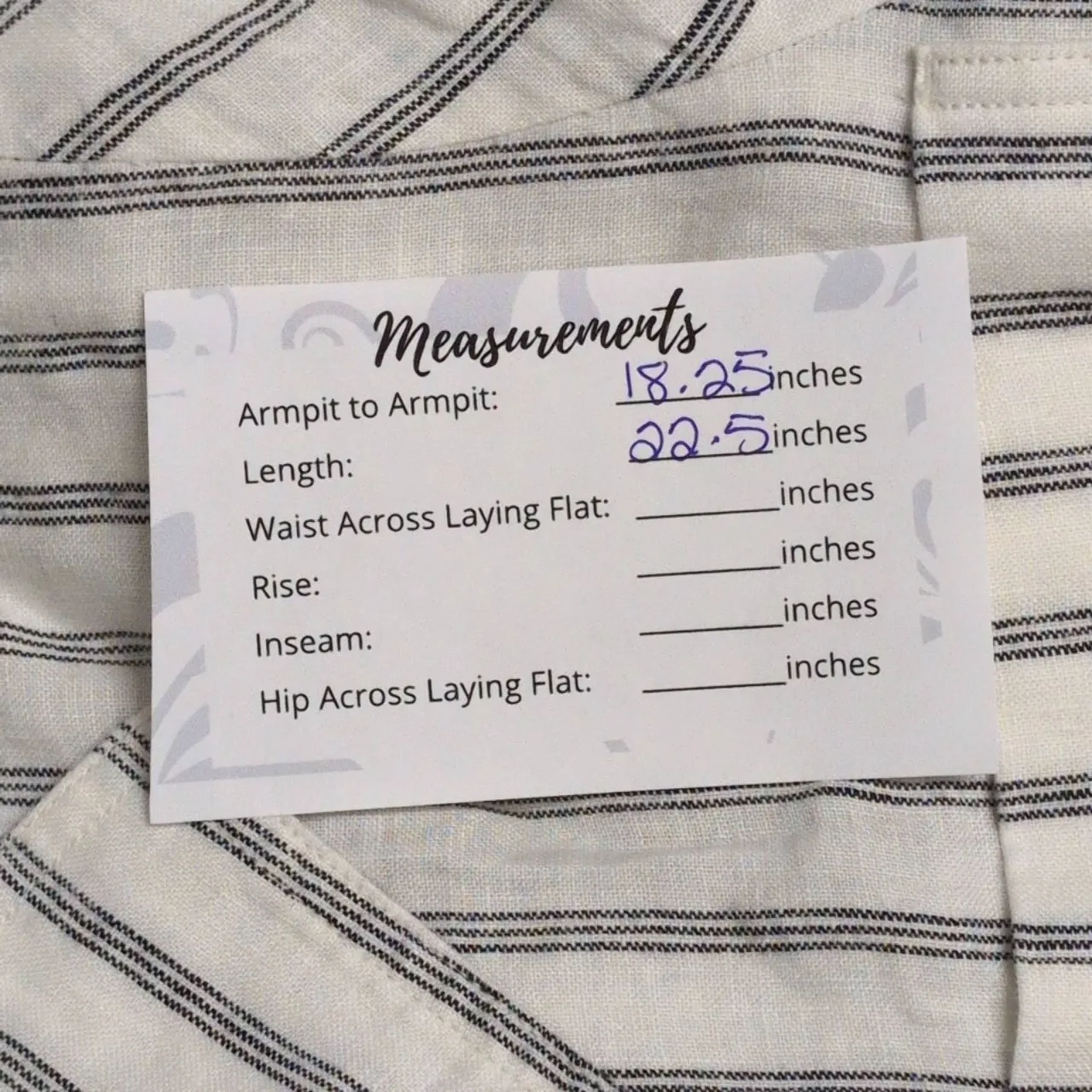 EVERLANE Linen Notch Shirt White Striped Collar Short Sleeve Button Up Camp XXS - Image 8