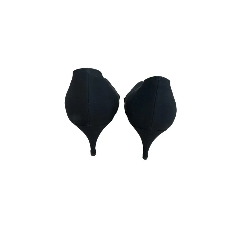 Manolo Blahnik London NY Women’s  Black Shoes/ Heels 4" refurbished SKU 2140 - Image 4