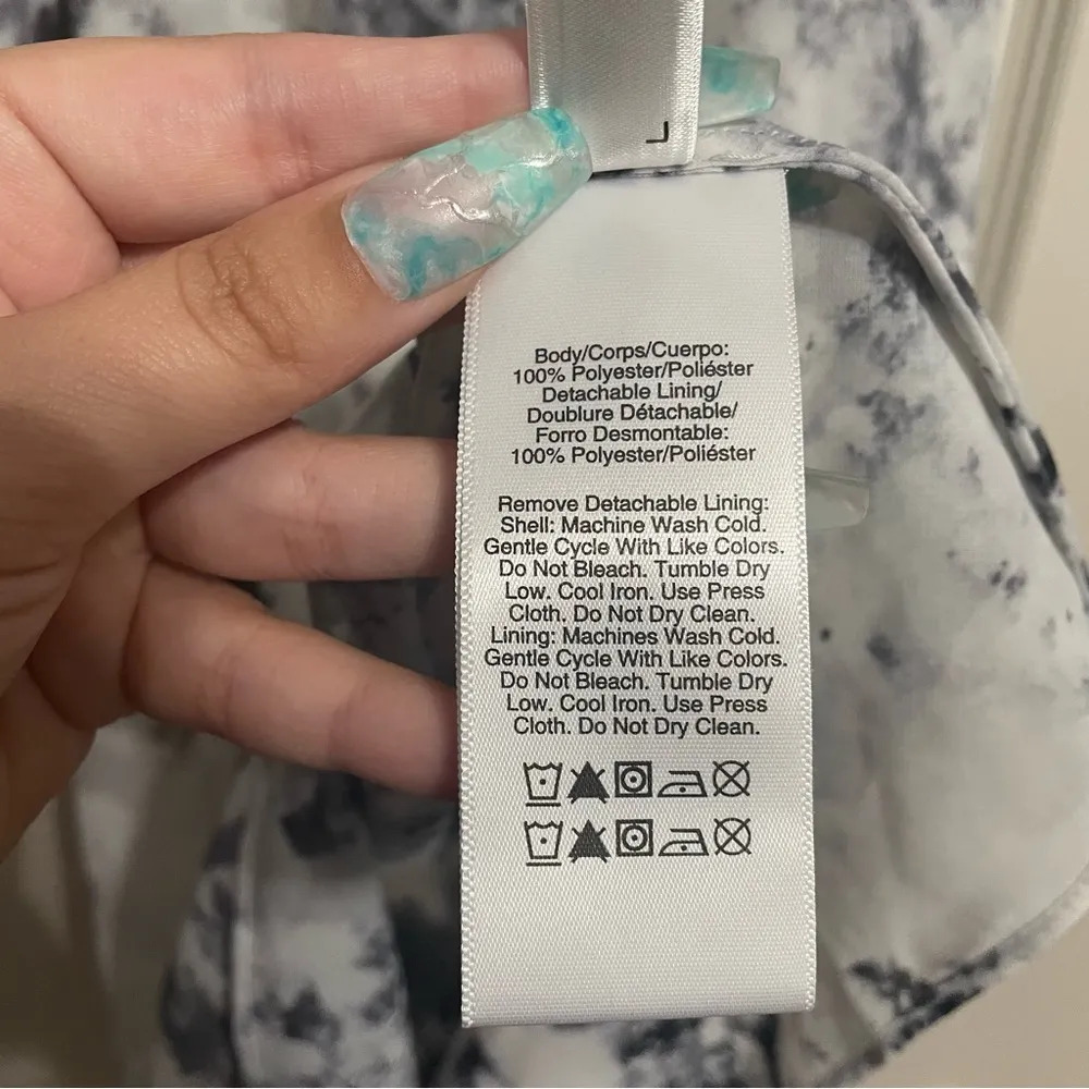 💙💖 DKNY Black White Marble Layered Tunic - Image 7