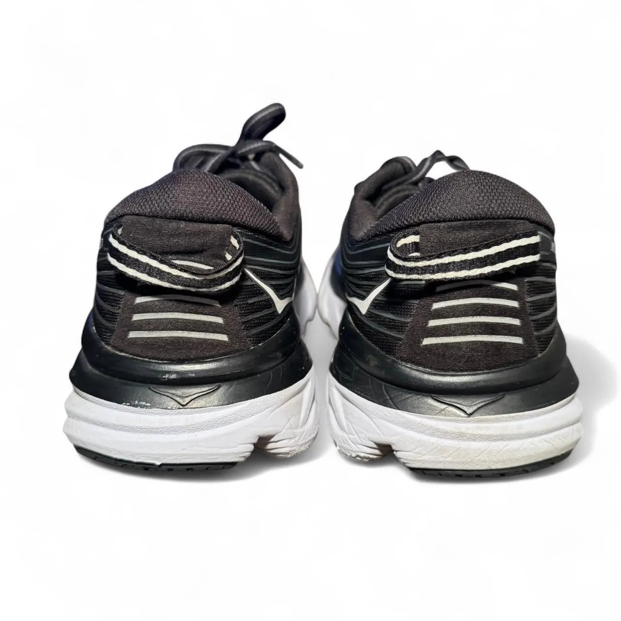 HOKA Bondi 7 Women’s Size 7.5 Black White Running Shoes Cushioned Sneakers READ - Image 3