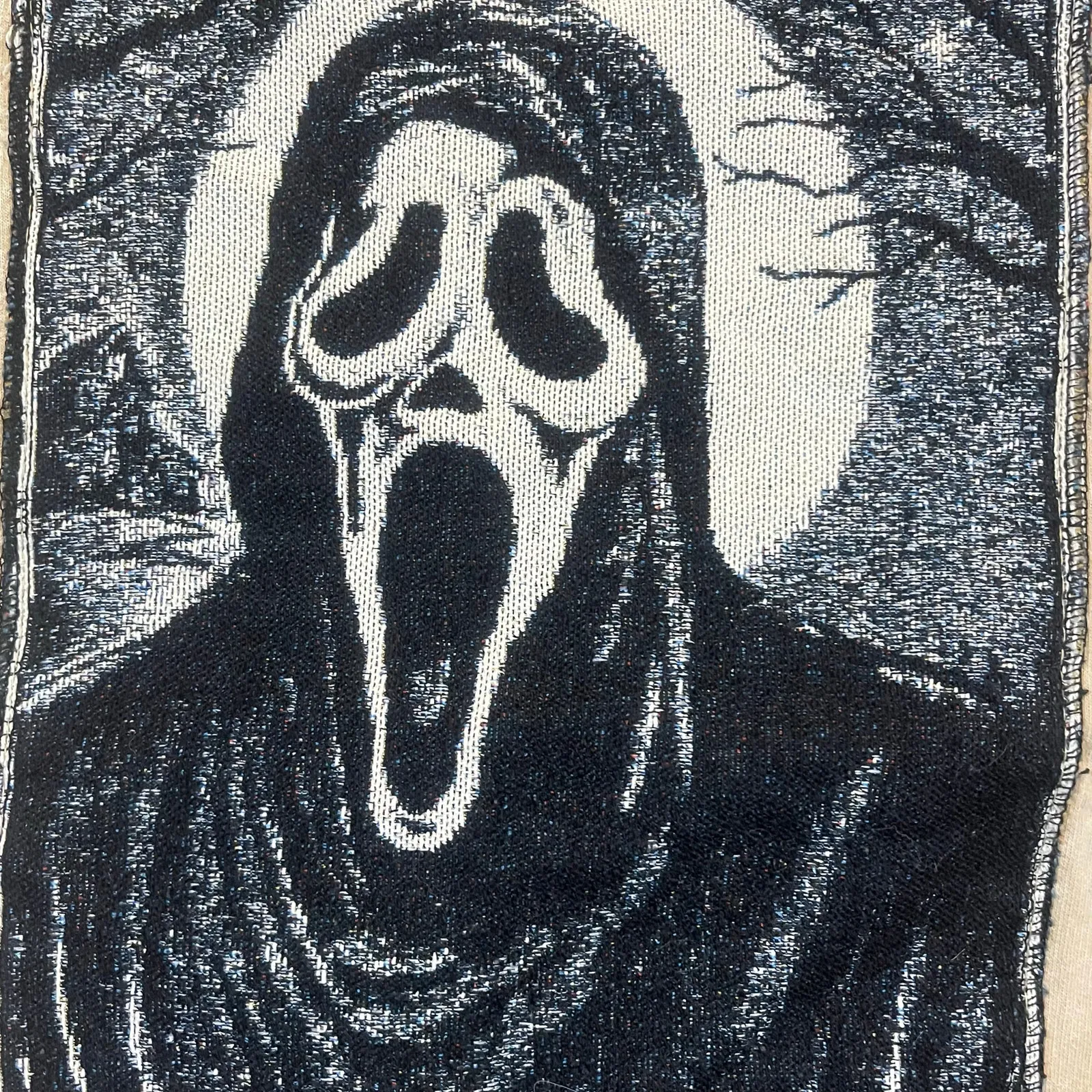 Ghost Face Women M Tapestry Slasher Sweatshirt Horror Halloween Gothic Grunge Size M - Image 3