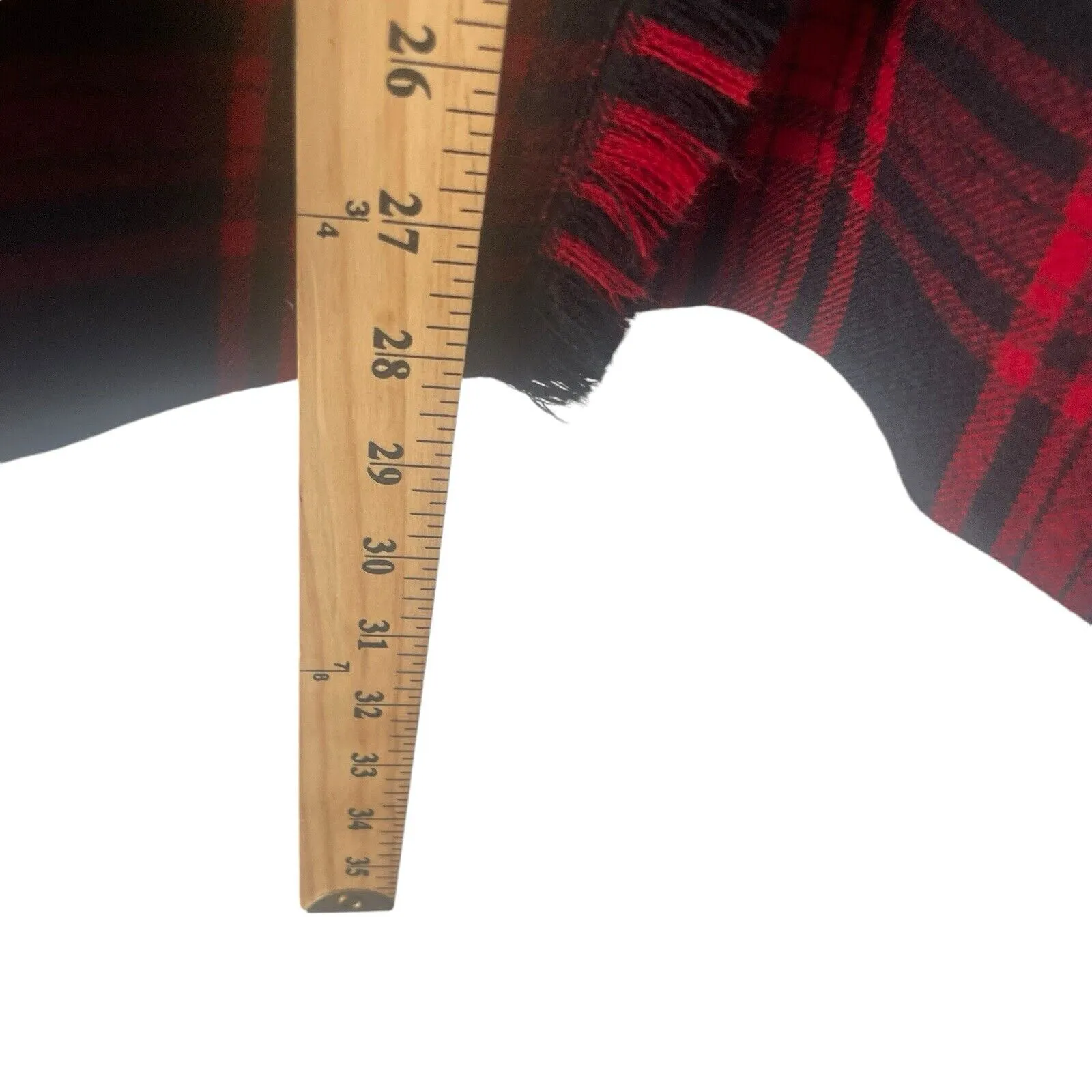 Vintage 90s Womens Size 26 Smal lTartan Plaid Red Wool Wrap‎ Scottish Kilt Skirt - Image 11