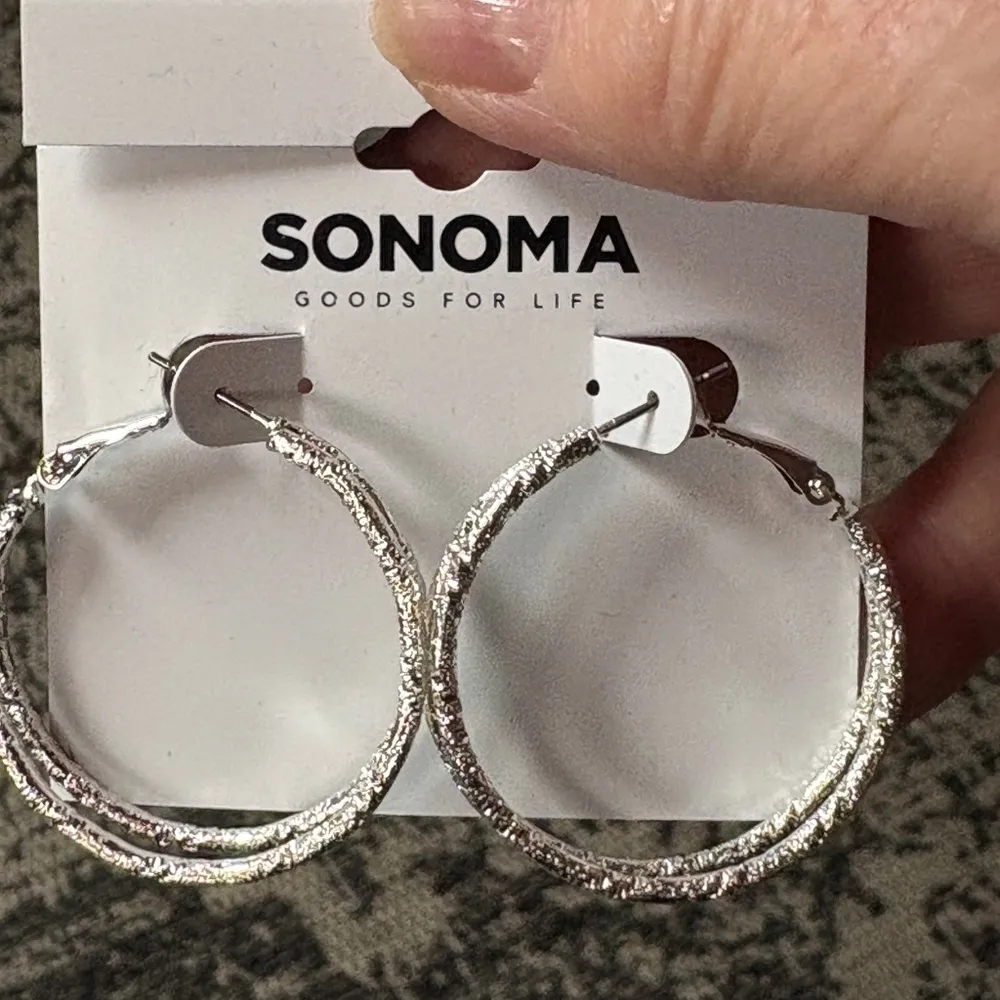 Sonoma  Silver Hoop Earrings - Image 6