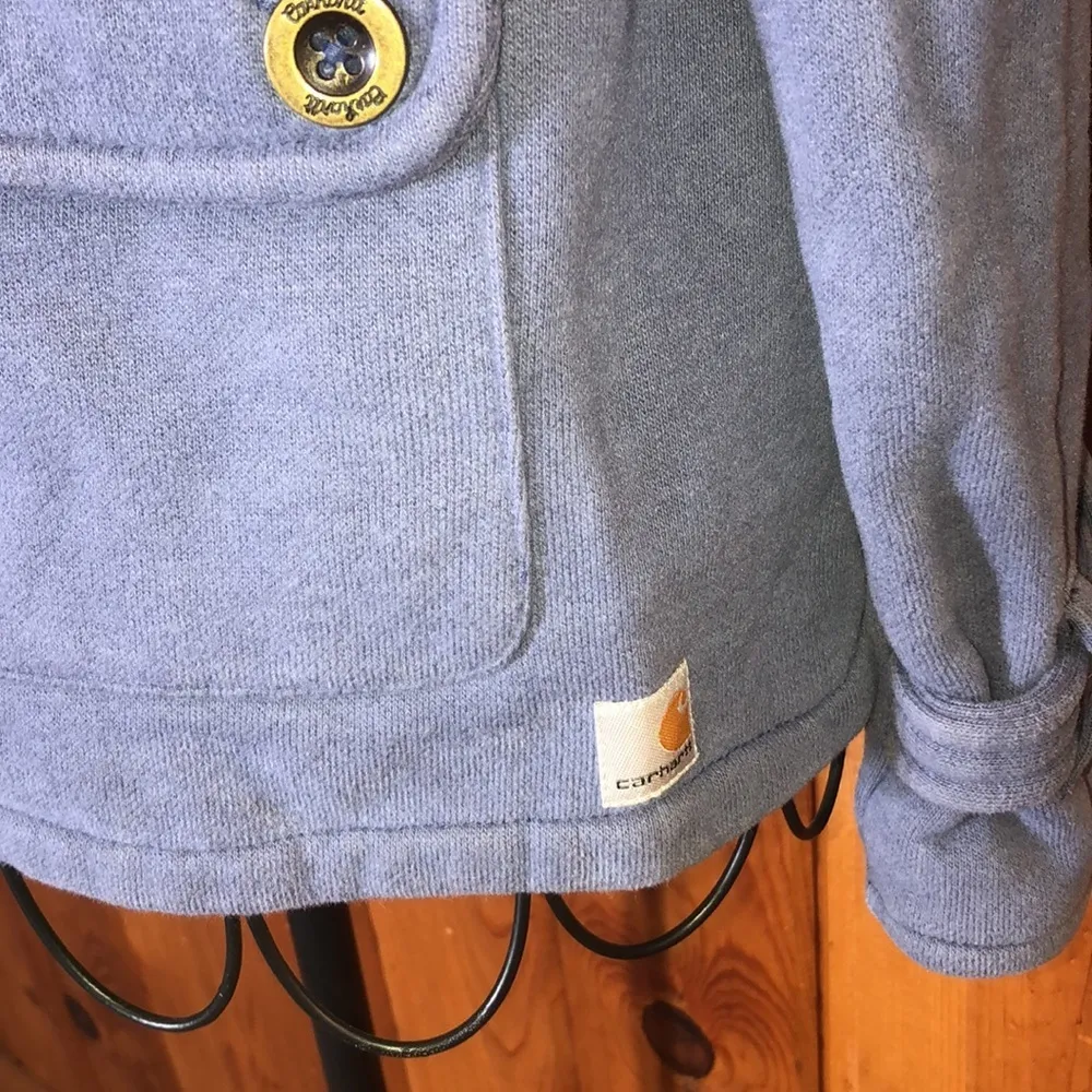 Carhartt periwinkle coloured zip up coat jacket medium fall work wear classic​​ - Image 2