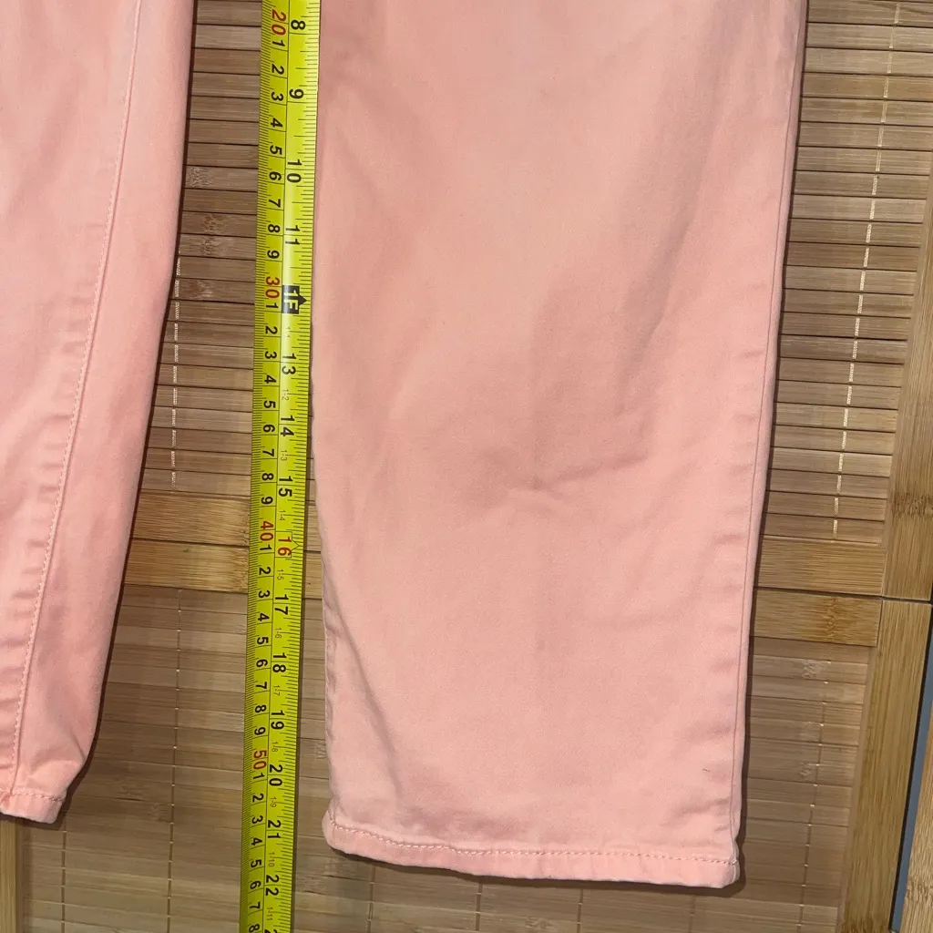 Chico’s Platinum crop stretch peach pants slacks EUC woman’s size 2 aka size 12 - Image 7