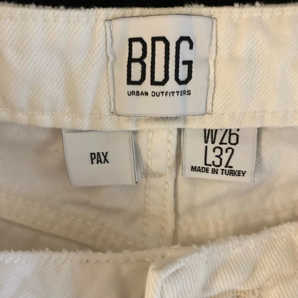 BDG High Waist PAX Ivory Straight Leg Jeans, Size W26/L32 - Image 3