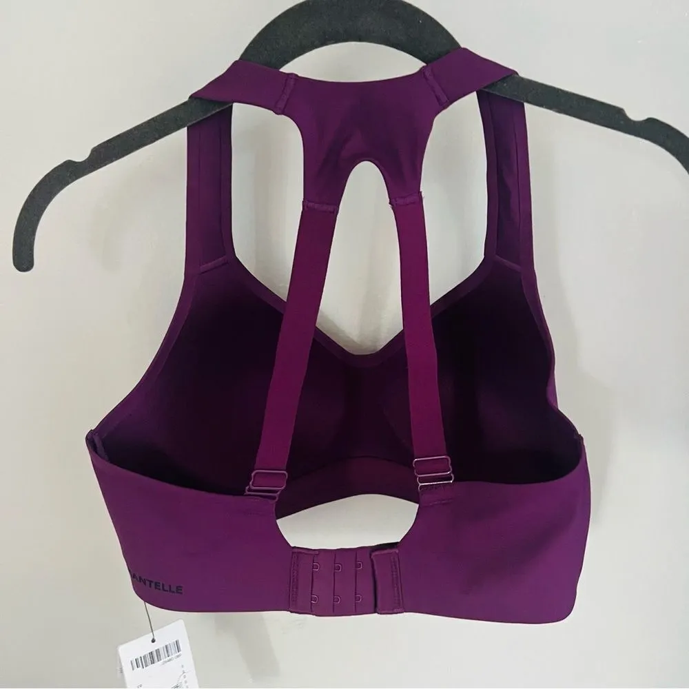 Chantelle High Impact Wirefree Sports Bra, Wireless Top, Purple, Medium, NWT - Image 8