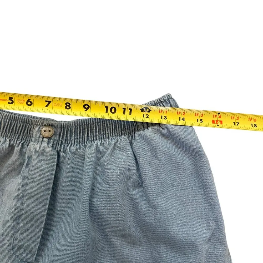 Woman Within Womens Capri Pants Classic Fit Size 16WP Denim Blue - Image 5