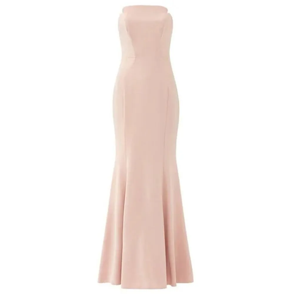 JILL STUART Academy Harlow Pink Strapless Floor Length Gown Formal Dress Size 2 - Image 3