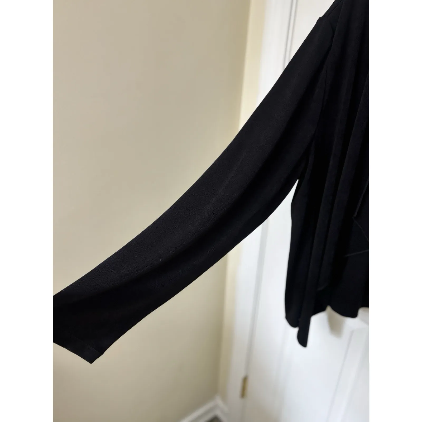 NWT Chico’s Travelers Black Open Front Cardigan Size 3 XL Slinky Stretch Classic - Image 5