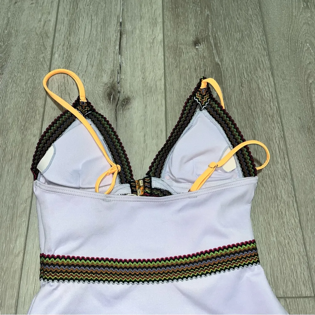 ASOS NWT River Island Lilac Stitch Detail Swimsuit 6 - Image 7