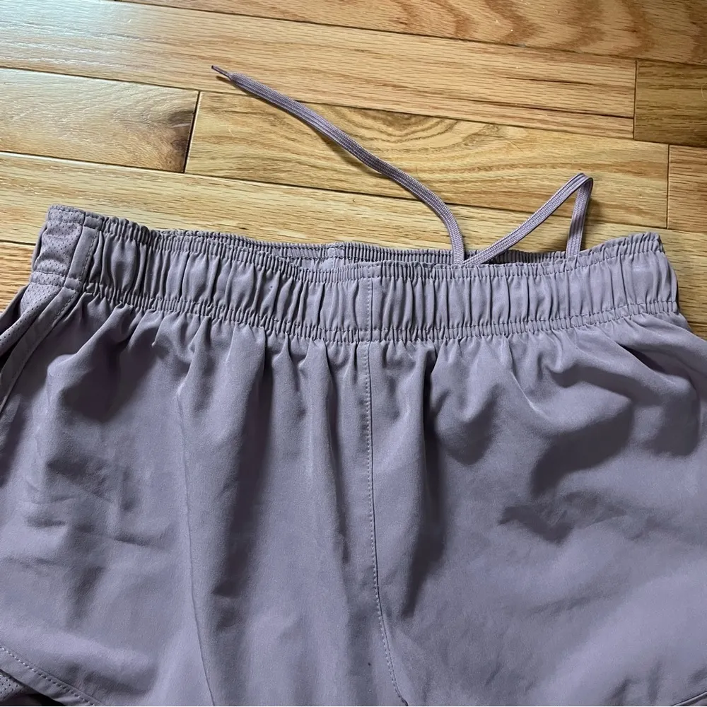 Leg3nd Black Double Layer Runners Shorts Size Large Purple - Image 2