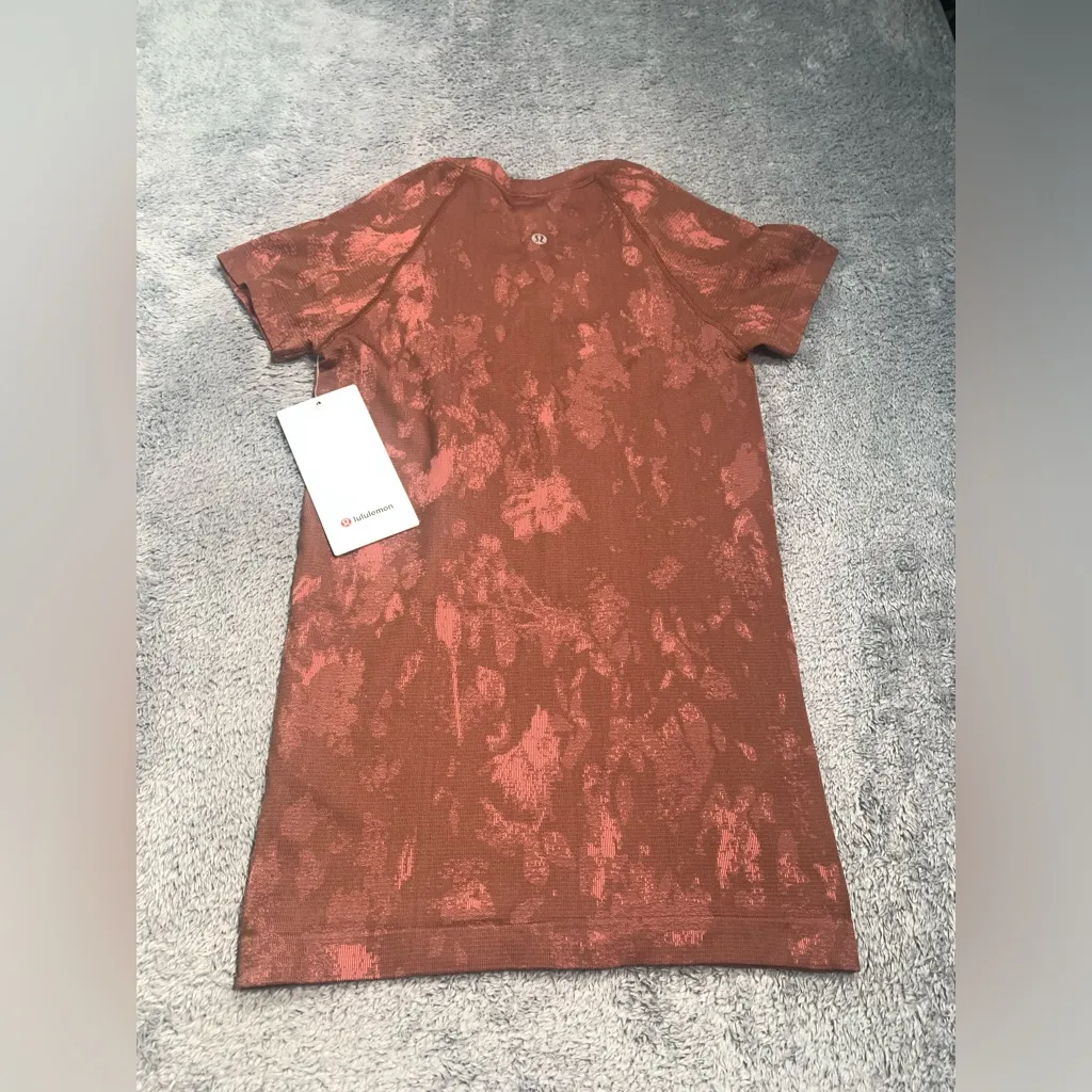 NWT Lululemon swiftly tech short sleeve shirt 2.0 shadow bloom brown brier rose - Image 10
