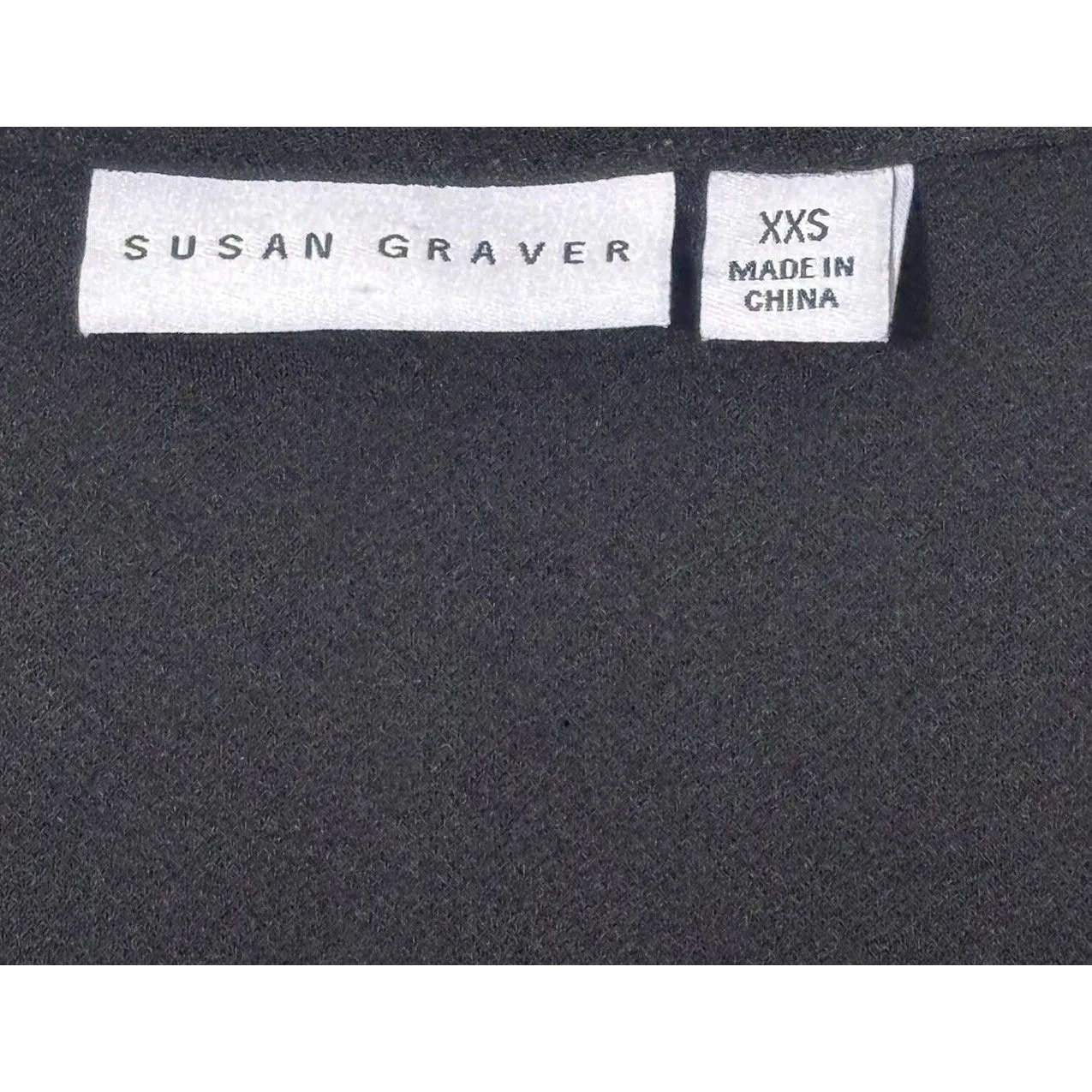 Susan Graver Women’s Black Rouched V Neck Tank Top Sleeveless Sz XXS - Image 4