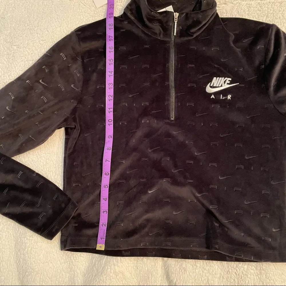 Nike Air Women’s Velour Quarter Zip Long Sleeve Top - Image 16