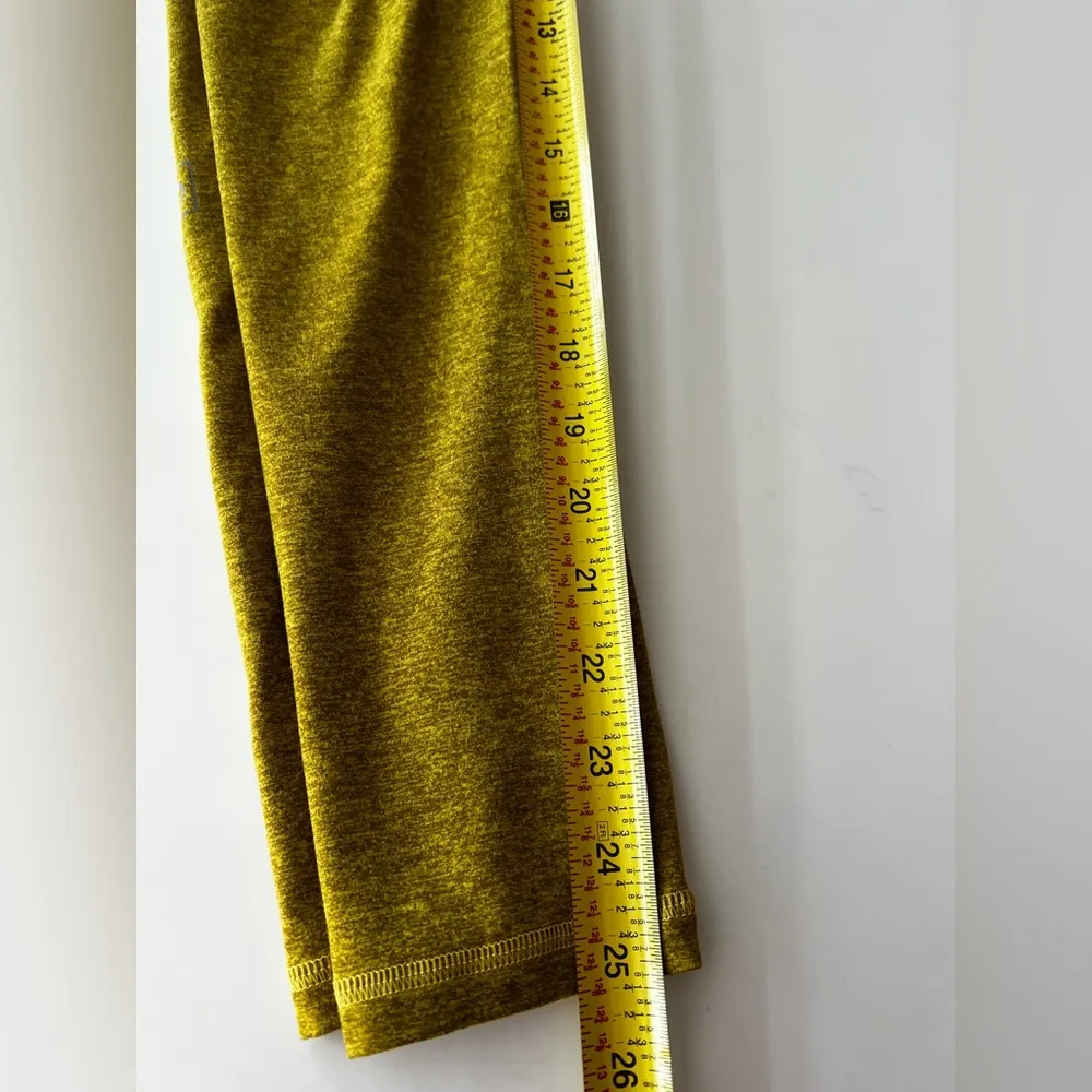 FLEO El Toro 25" Leggings Bronze Bamboo Mustard Yellow Heather space dye XS Gold - Image 6