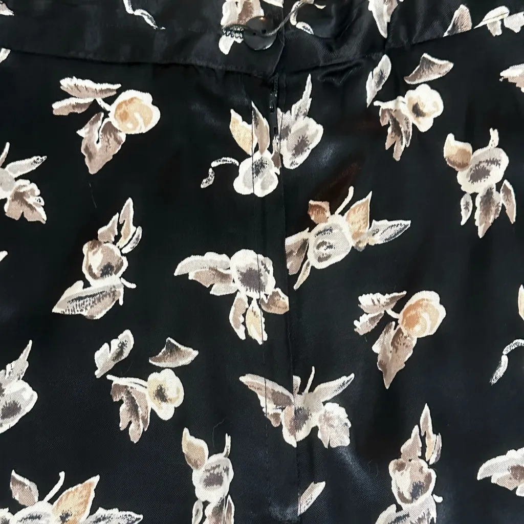 BYER Vintage Y2K Satin Floral Maxi Skirt WhimsiGoth Boho Feminine Size Small - Image 3