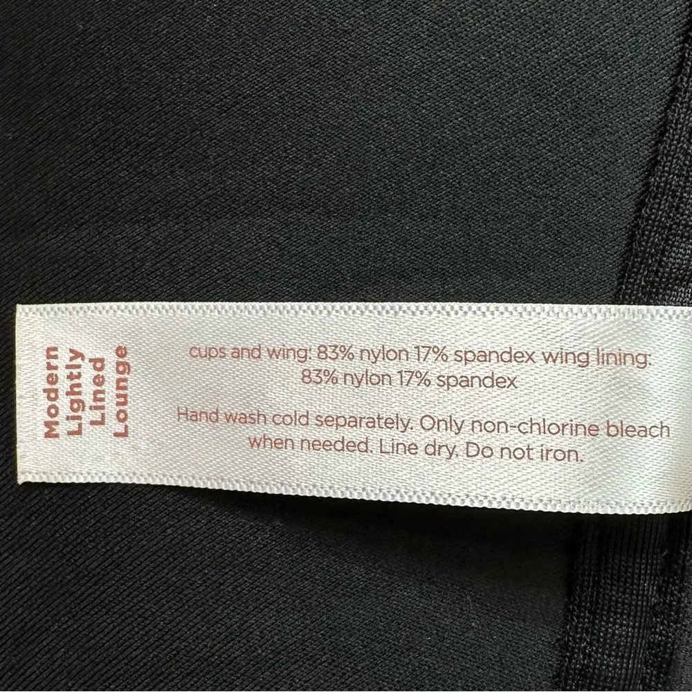 Cacique Charcoal Gray Marled Modern Lightly Lined Lounge Bra - Image 8