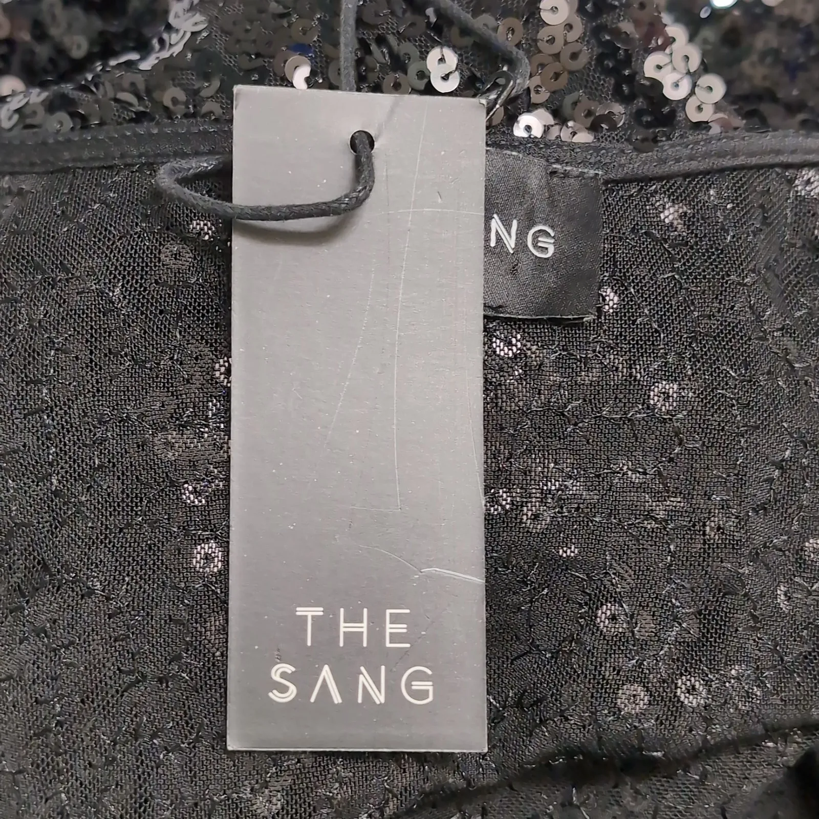 The Sang NWT  Black Sequin Ruched Mini Dress 2X (Plus Size) - Image 8