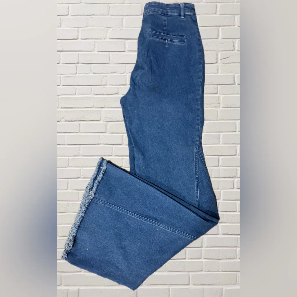 Jealous Tomato Vintage 70s Style Bell Bottom Jeans High Rise 32” Inseam Blue Size undefined - Image 3