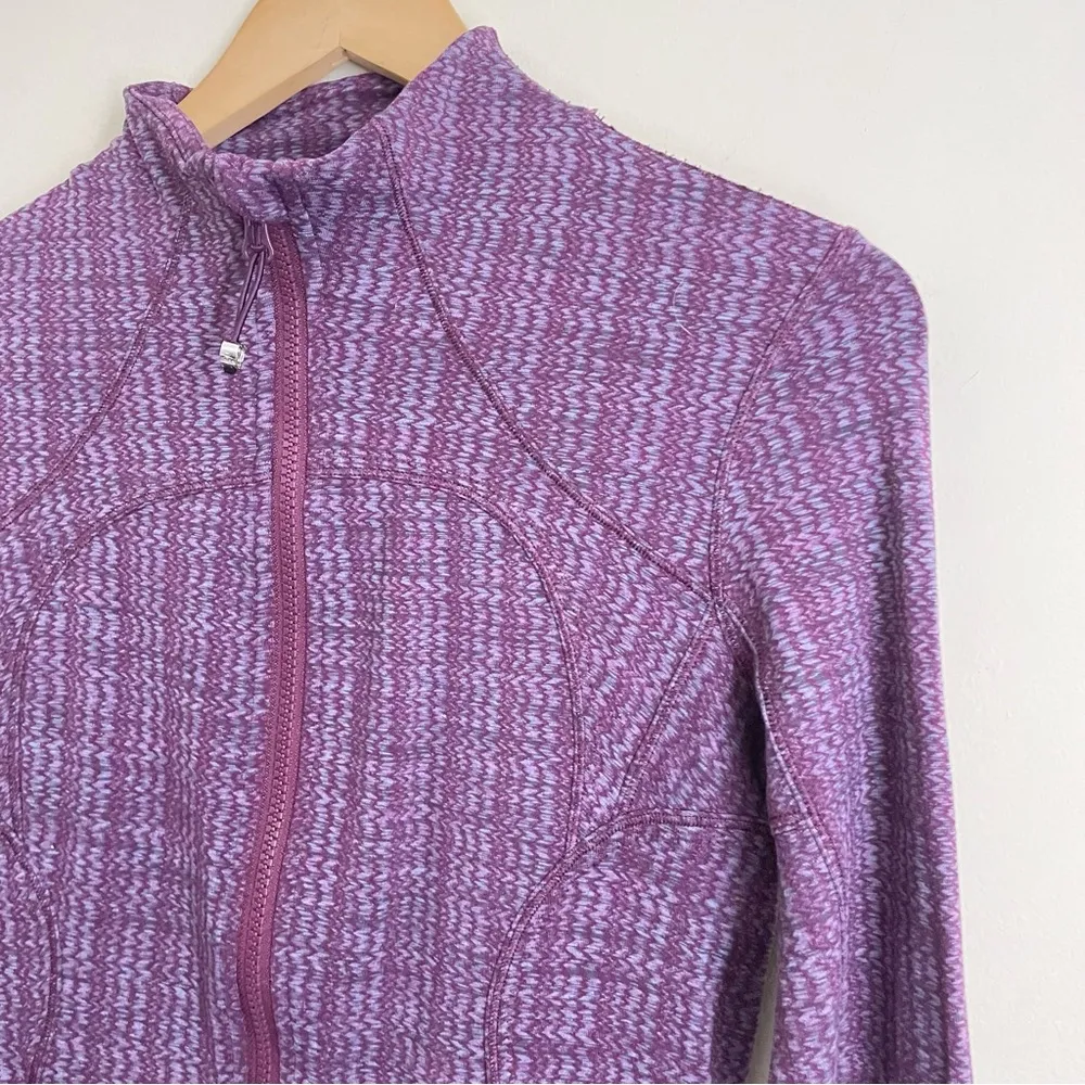 Lululemon Forme Jacket Purple Chevron Full Zip - Image 4