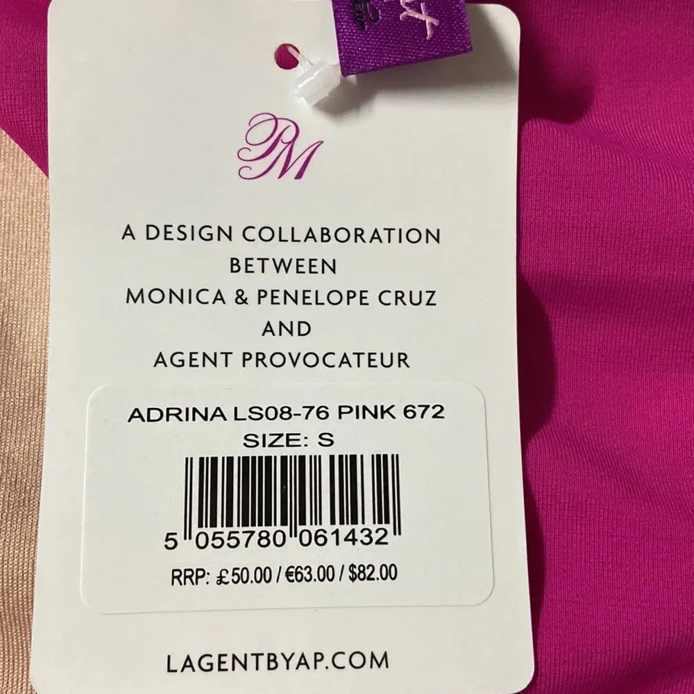 NWT Agent Provocateur L’agent small hot pink bikini bottoms golden open - Image 5