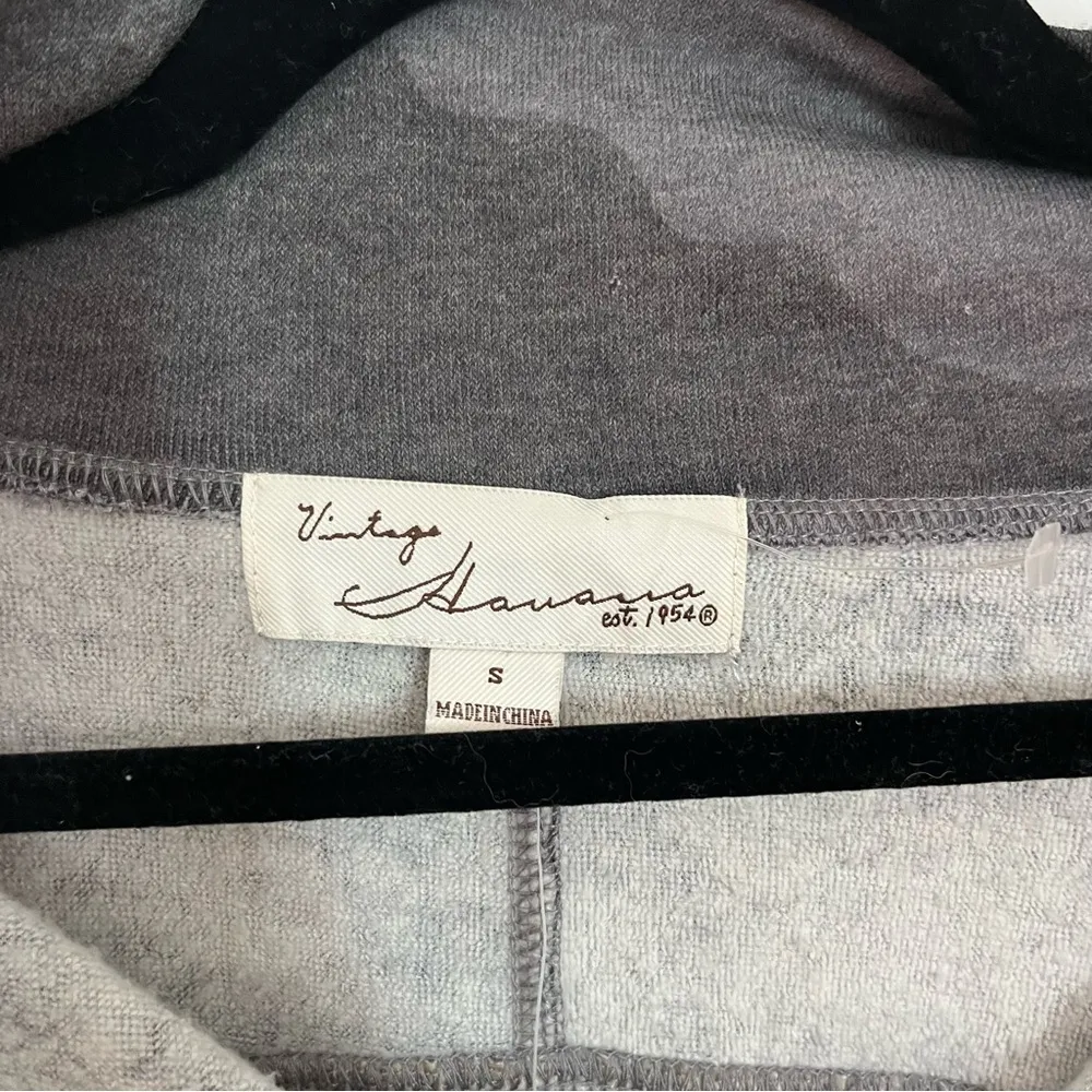 Vintage Havana Rainbow Stripe Camo Sweatshirt NWT Quarter Zip Colorful Pride Gray - Image 4