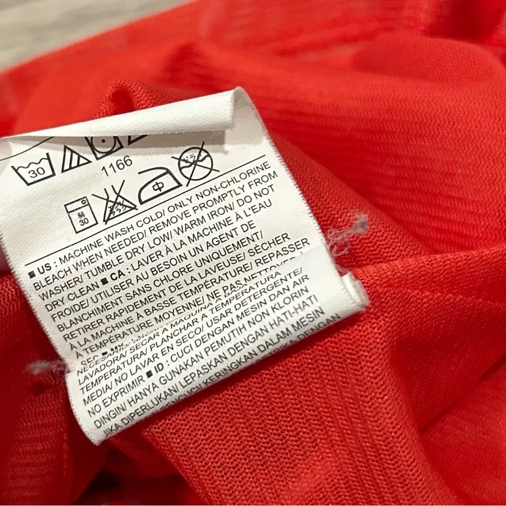 Old Navy 3/4 Sleeve Knee Length Tunic Dress Orange Woodland Wildlife Size M - Image 6