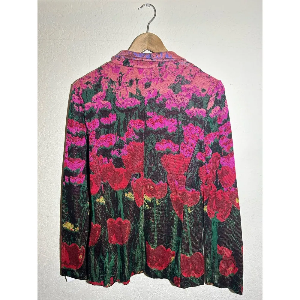Aldomartins Tulip‎ Field Sweater Blazer Size Medium Black - Image 8
